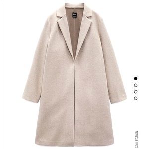 Women’s Zara Lapel Coat | Color: Sand | Size Small